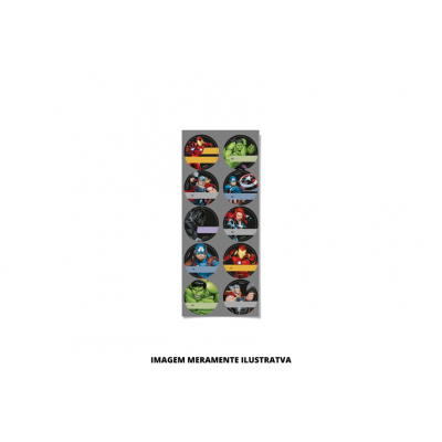 ADESIVO - CROMUS - REDONDO AVENGERS 10x23 - PCT10